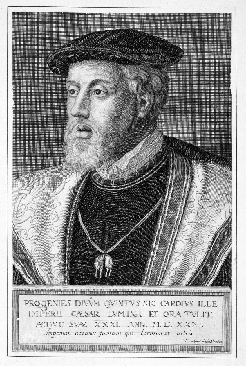 Charles B (1500-58) av Pierre Lombard or Lombart