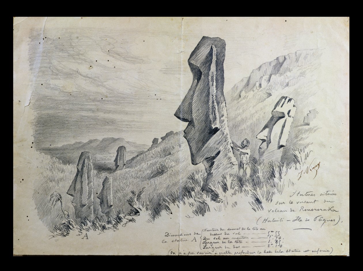 Monument på Påskön av Pierre Loti