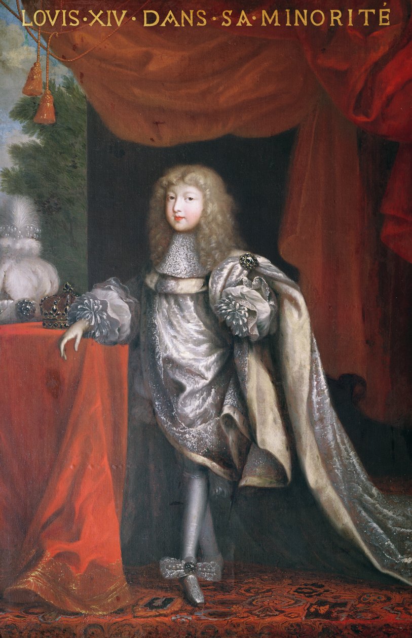 Ludvig XIV under sin minoritet av Pierre Mignard