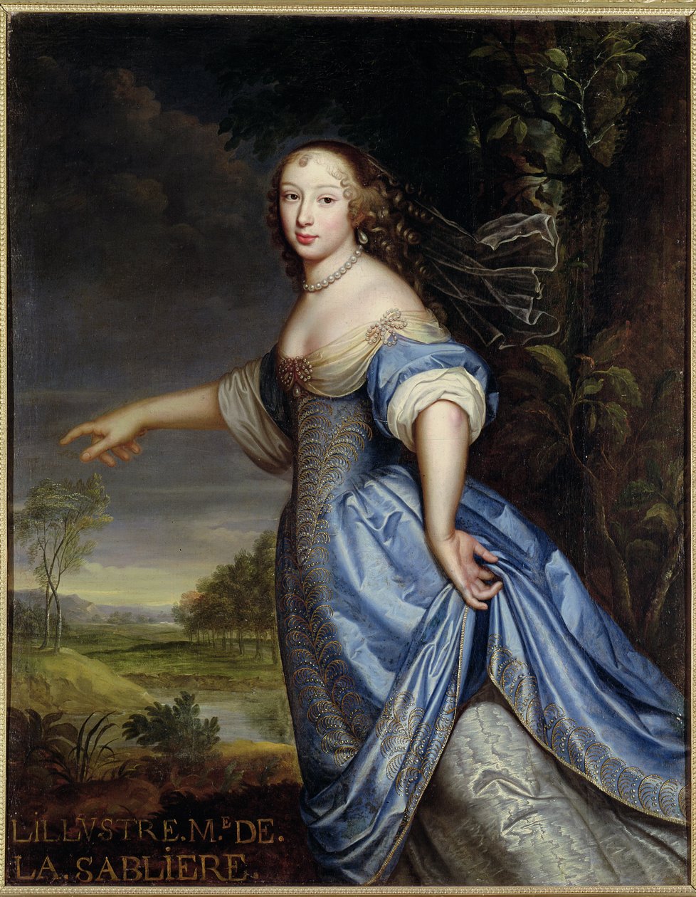 Porträtt av Madame de la Sabliere av Pierre Mignard