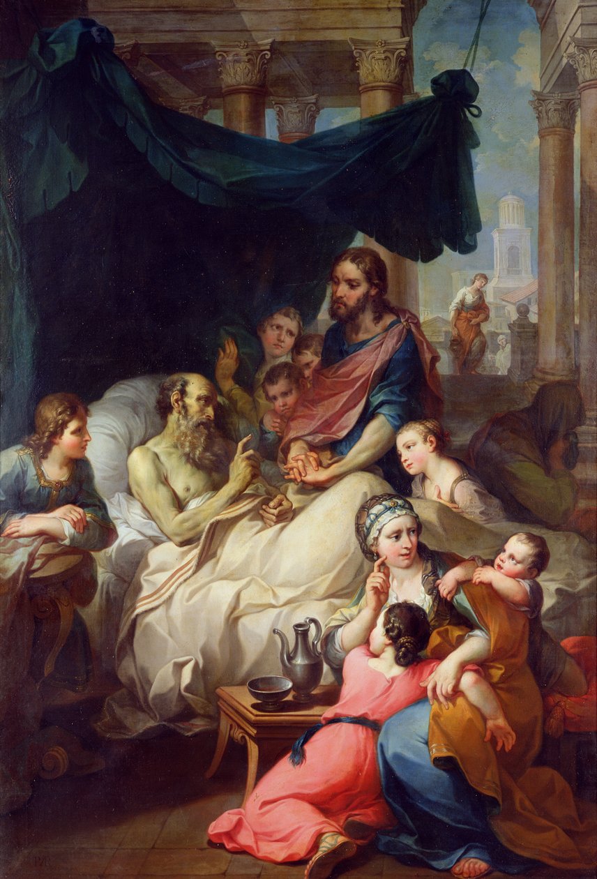 Tobias fars död, 1733 av Pierre Parrocel