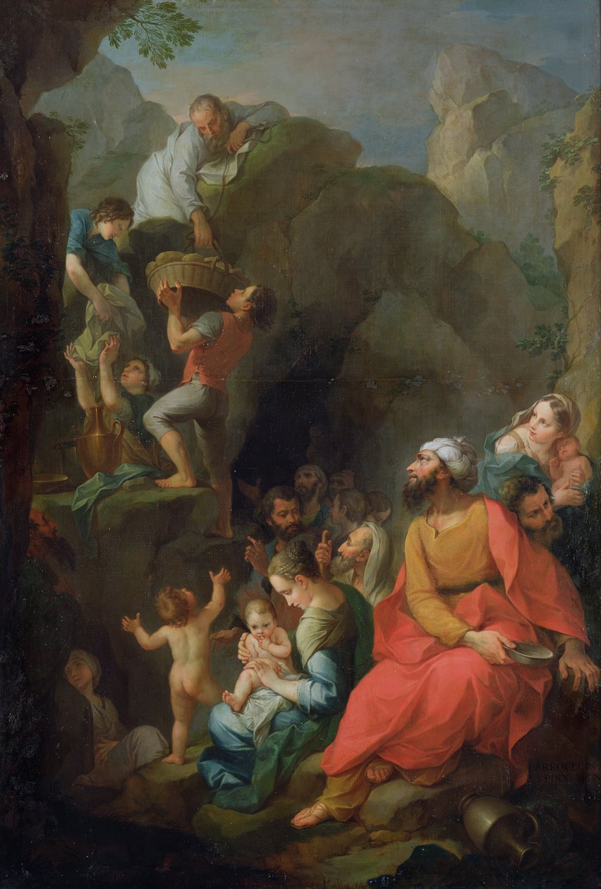 Tobit flydde fångenskap med sina följeslagare, 1733 av Pierre Parrocel