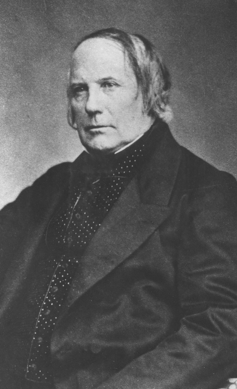 Porträtt av Edgar Quinet av Pierre Petit