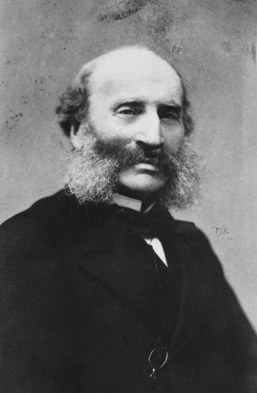 Porträtt av Pierre Edmond Teisserenc de Bort, fransk politiker, slutet av 1800-talet av Pierre Petit