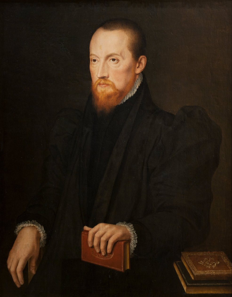 Bearded, red-headed Man, seated av Pierre Pourbus