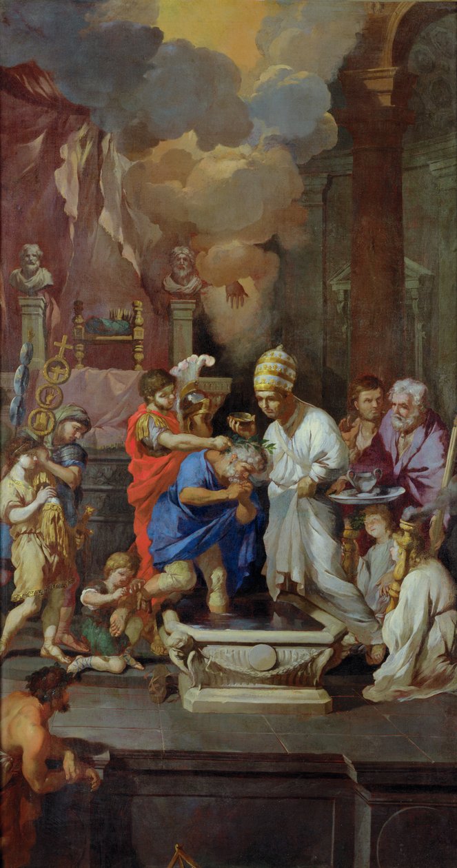 Konstantin I:s dop (270-337) av Pierre Puget