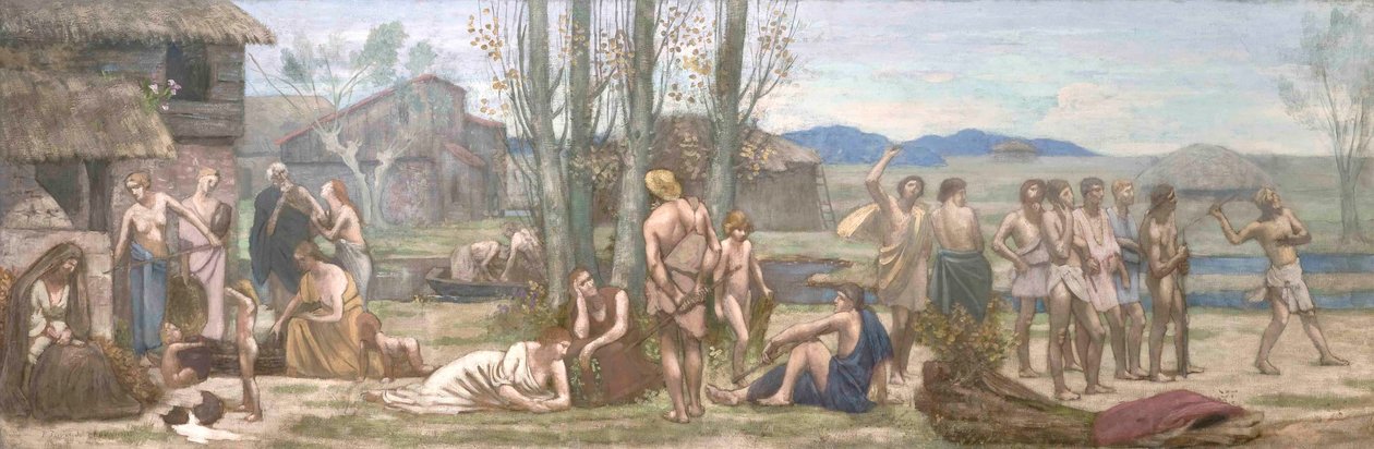 Ludus Pro Patria, eller spelar för Ones Country av Pierre Puvis de Chavannes