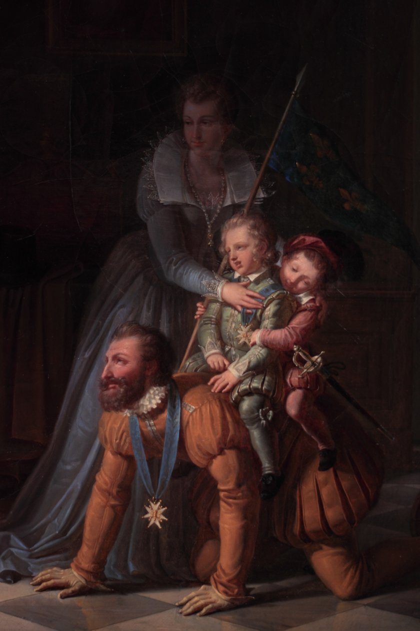 Henri IV et ses enfants av Pierre Henri Revoil