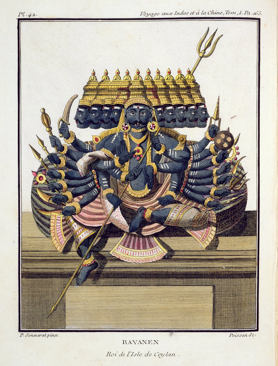 Ravana, demonkung av Ceylon, från 
