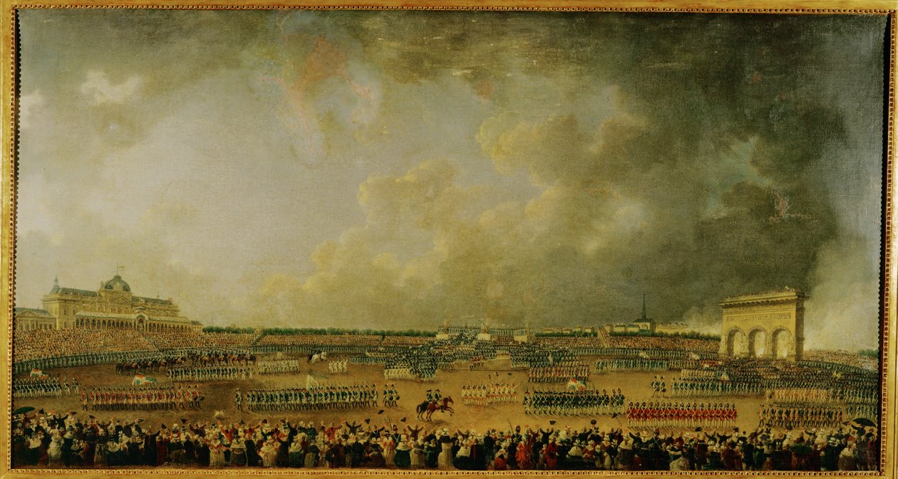 Firande av federationen på Champs de Mars ... av Pierre Antoine (attr. to) Demachy