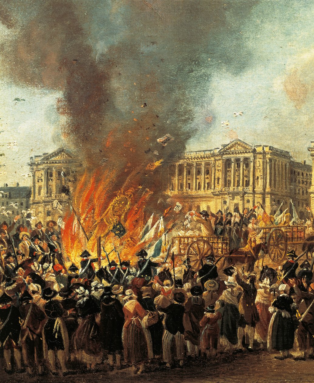 Celebration of Unity, av Pierre Antoine Demachy (1723-1807), detalj av Pierre Antoine Demachy