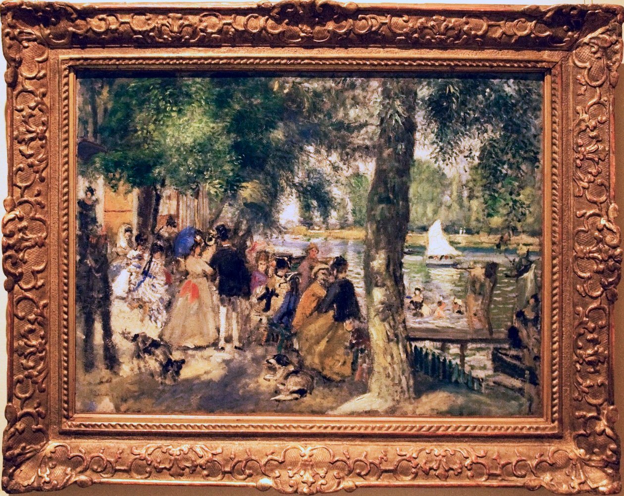 Bathing on the Seine La grenouilleren av Pierre Auguste Renoir