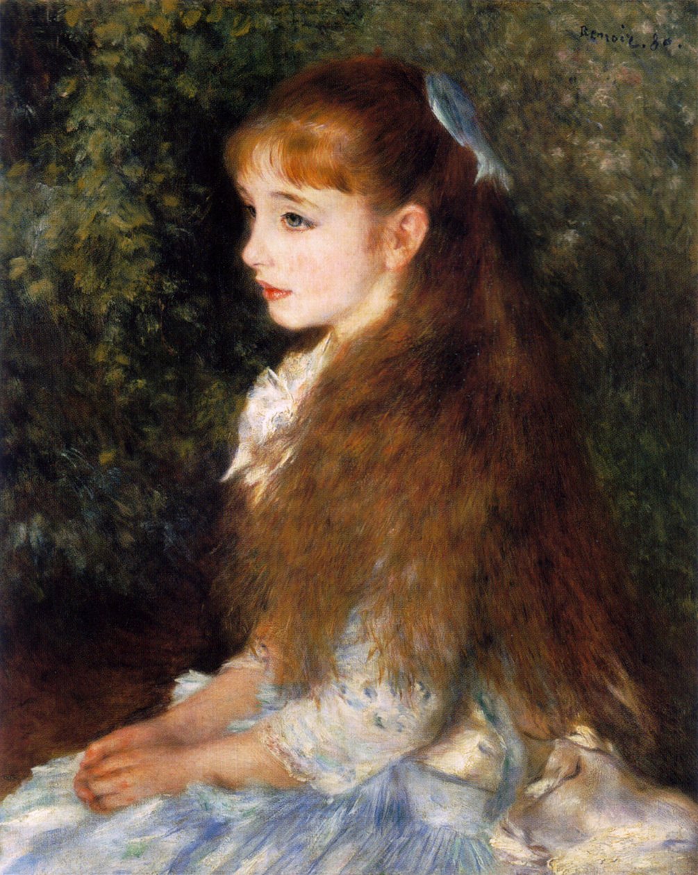  Mlle Irene Cahen dAnversnEnglish: Mlle Irene Cahen dAnversn  av Pierre Auguste Renoir