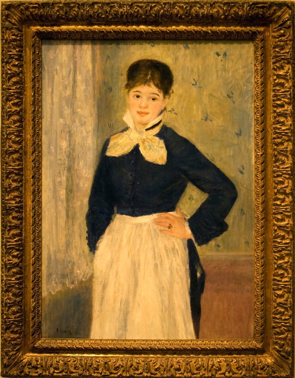 A Waitress at Duvals Restaurantn  av Pierre Auguste Renoir