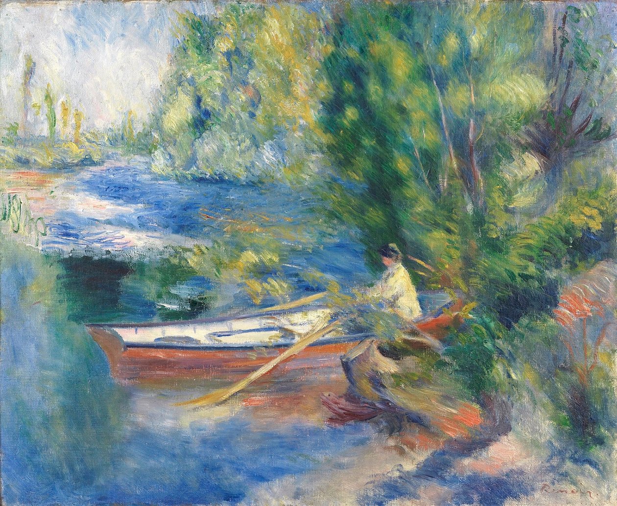 Au Bord de lEaun av Pierre Auguste Renoir
