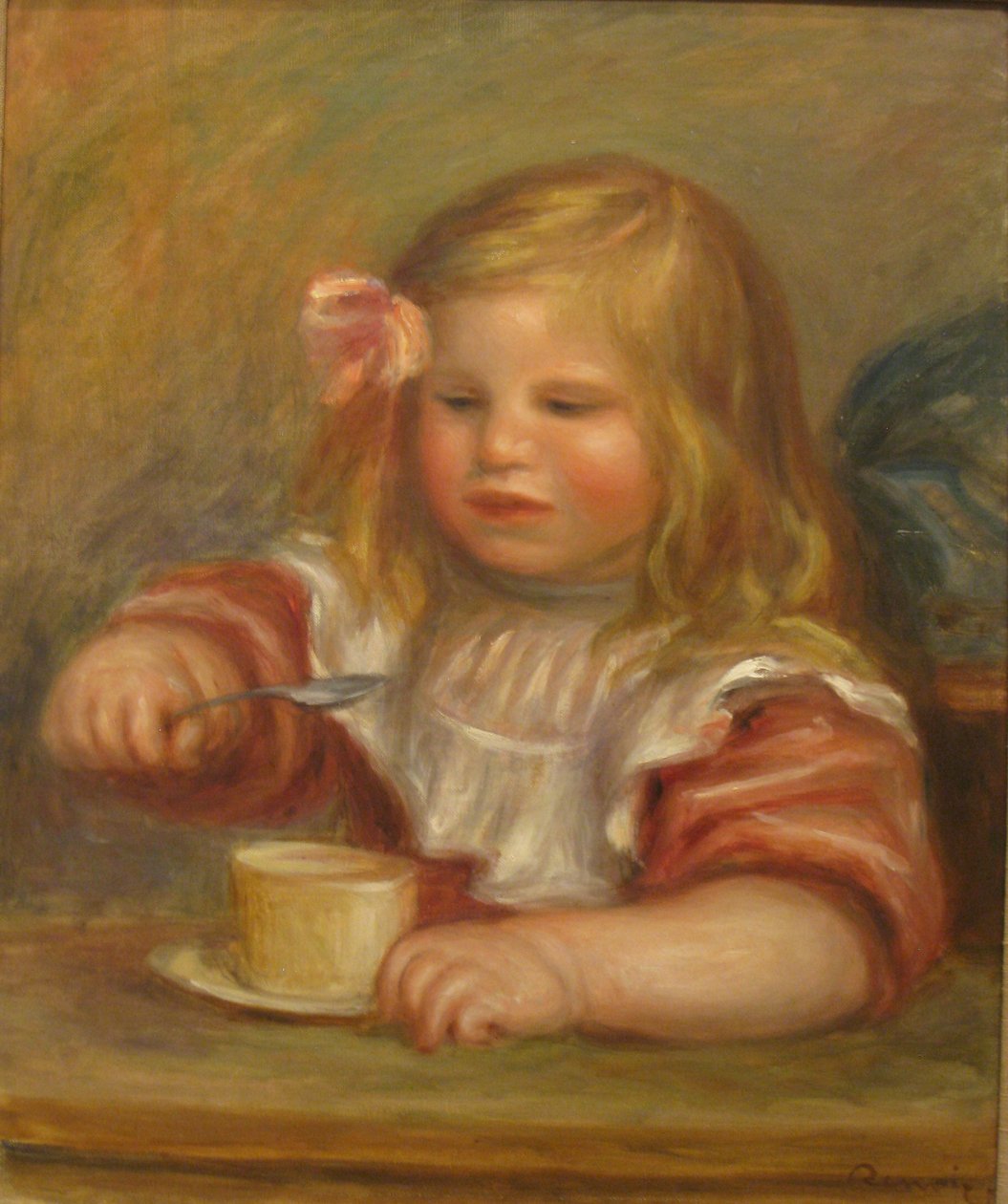 Coco Eating His Soup  av Pierre Auguste Renoir