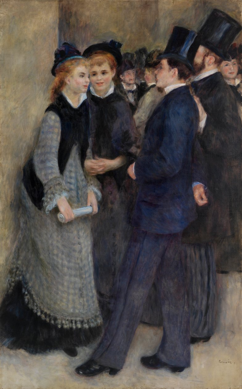 La Sortie du conservatoire av Pierre Auguste Renoir
