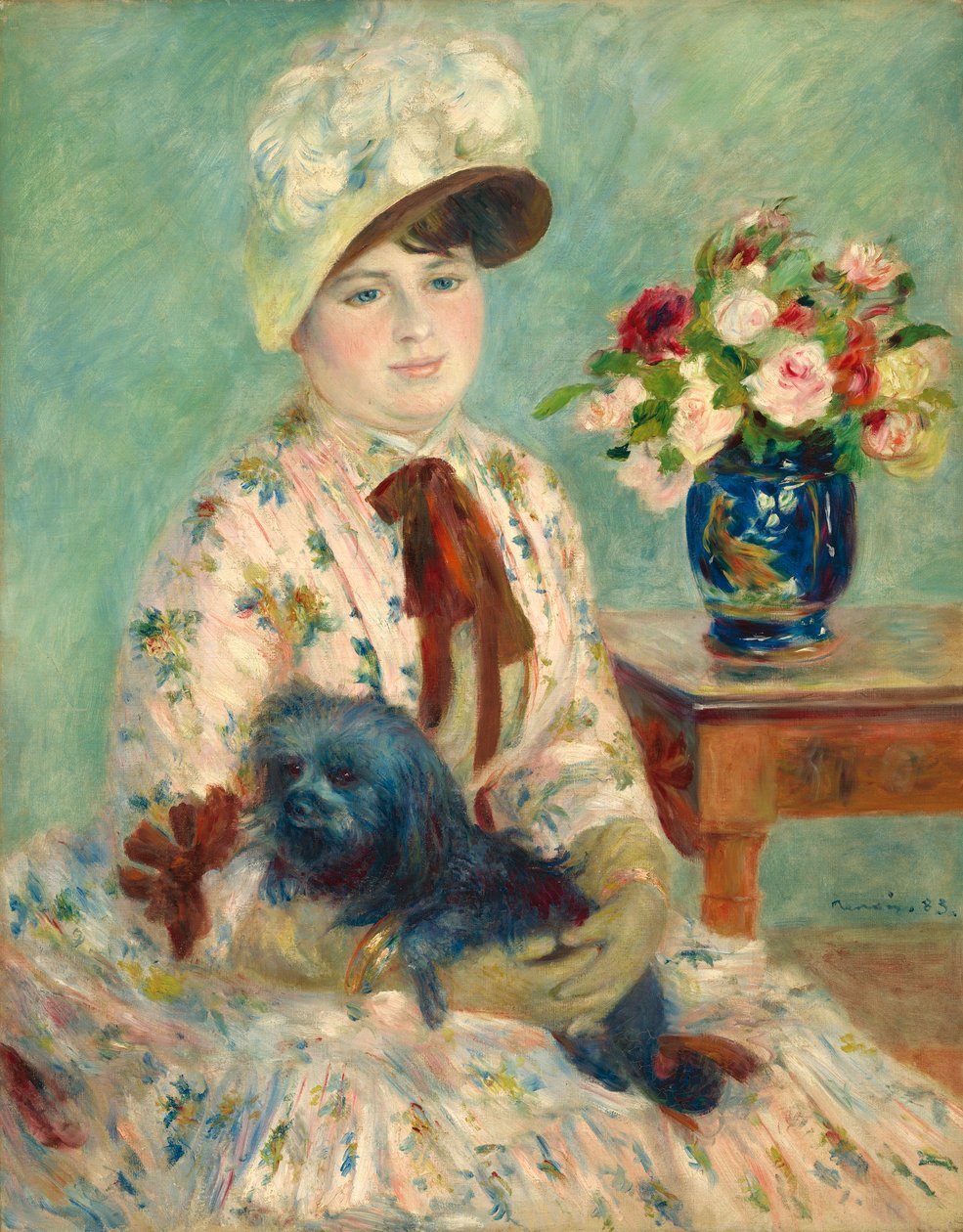Fröken Charlotte Berthier, 1883 av Pierre Auguste Renoir