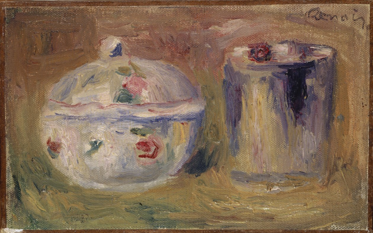 Sockerskål och bägare, c.1900 av Pierre Auguste Renoir