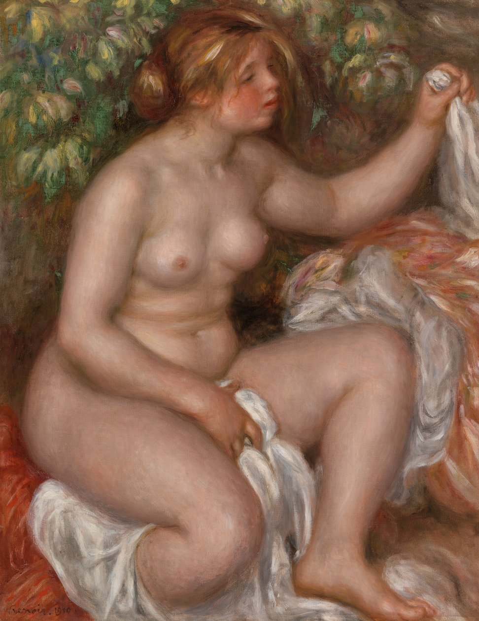 Efter badet av Pierre-Auguste Renoir