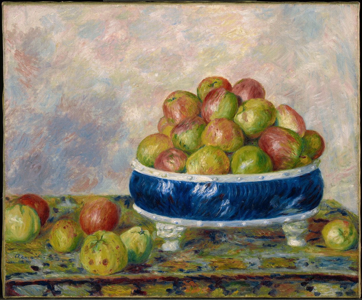Äpplen i ett fat av Pierre-Auguste Renoir
