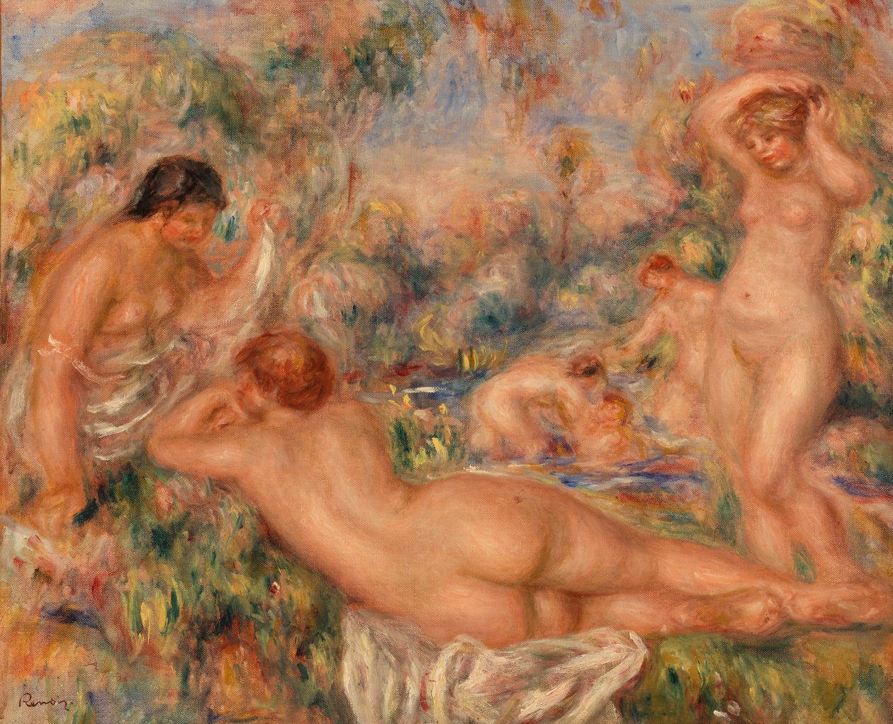 Badgäster av Pierre-Auguste Renoir