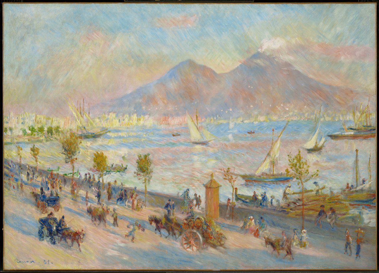 Neapelbukten, kväll av Pierre-Auguste Renoir