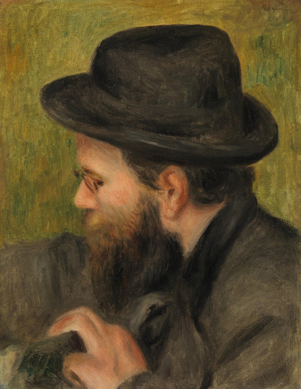 Porträtt av herr Bernard i profil av Pierre-Auguste Renoir