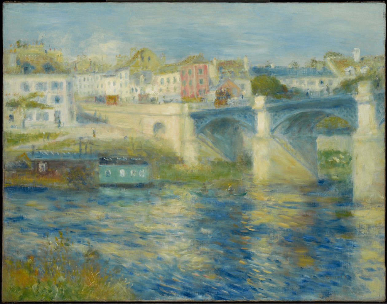 Bron vid Chatou av Pierre-Auguste Renoir