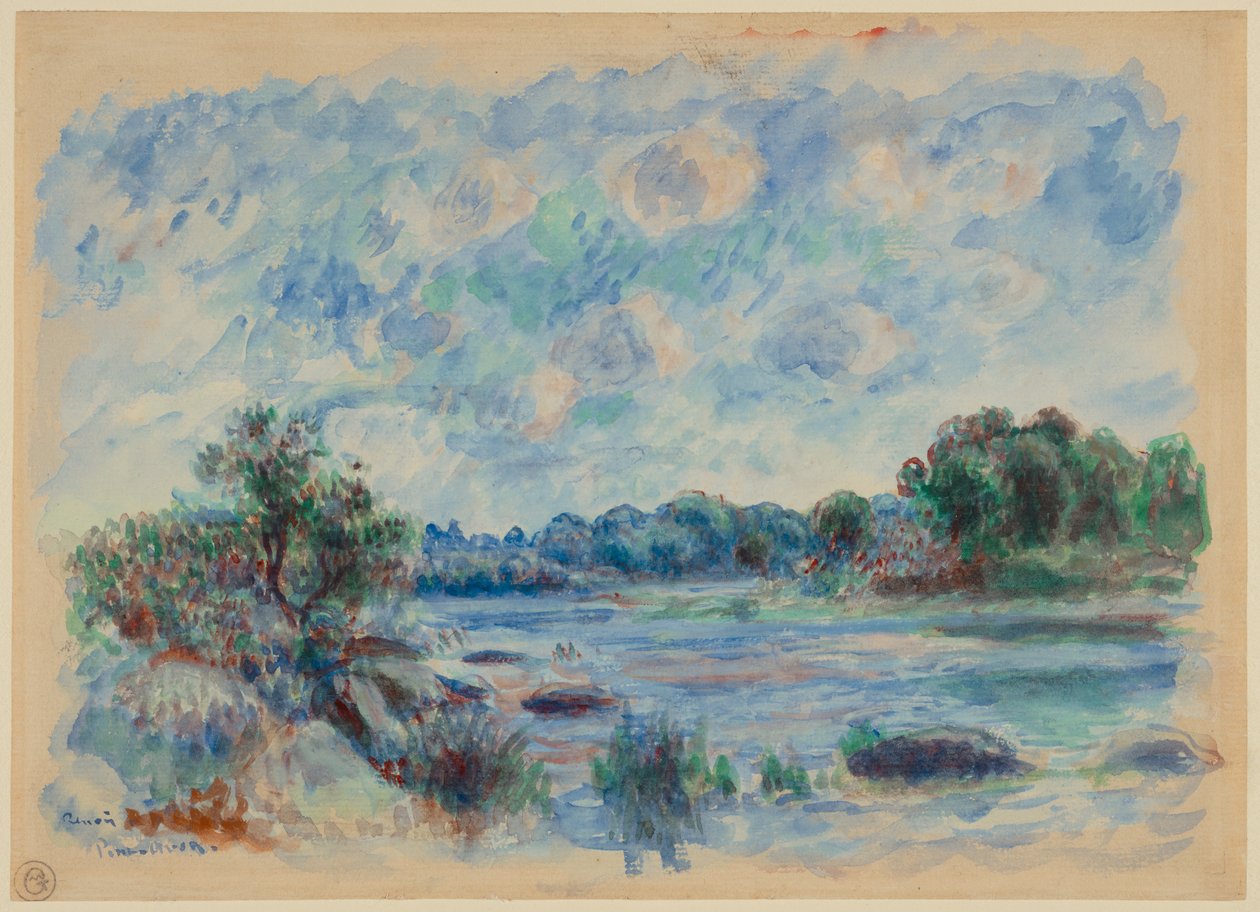 Landskap vid Pont-Aven av Pierre-Auguste Renoir