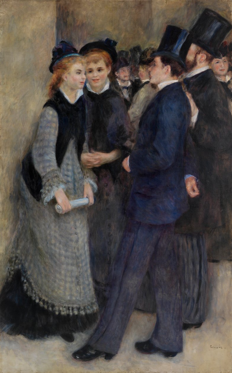 Lämnar konservatoriet av Pierre-Auguste Renoir