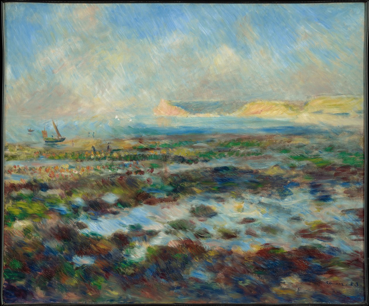 Lågvatten, Yport av Pierre-Auguste Renoir