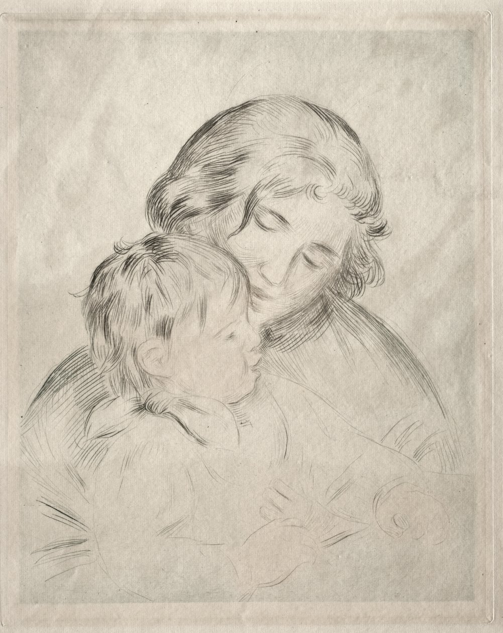 Mamma och barn av Pierre-Auguste Renoir