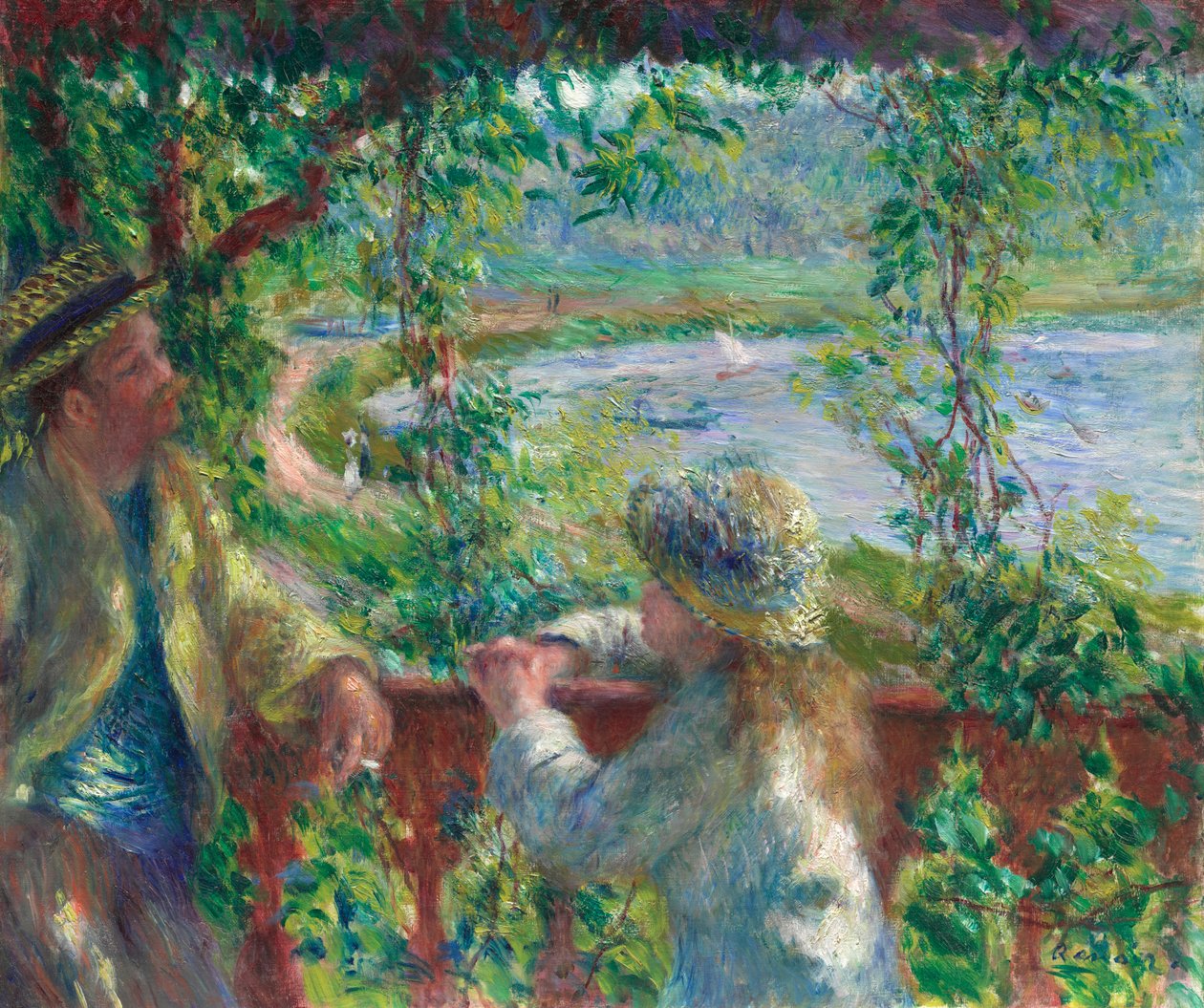 Nära sjön av Pierre-Auguste Renoir