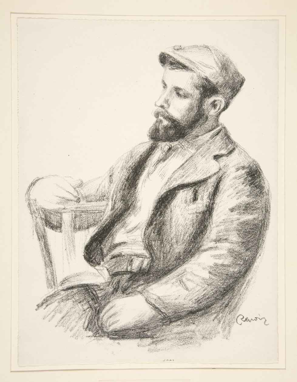 Porträtt av Louis Valtat av Pierre-Auguste Renoir