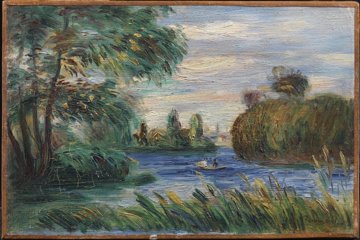Flodlandskap av Pierre-Auguste Renoir