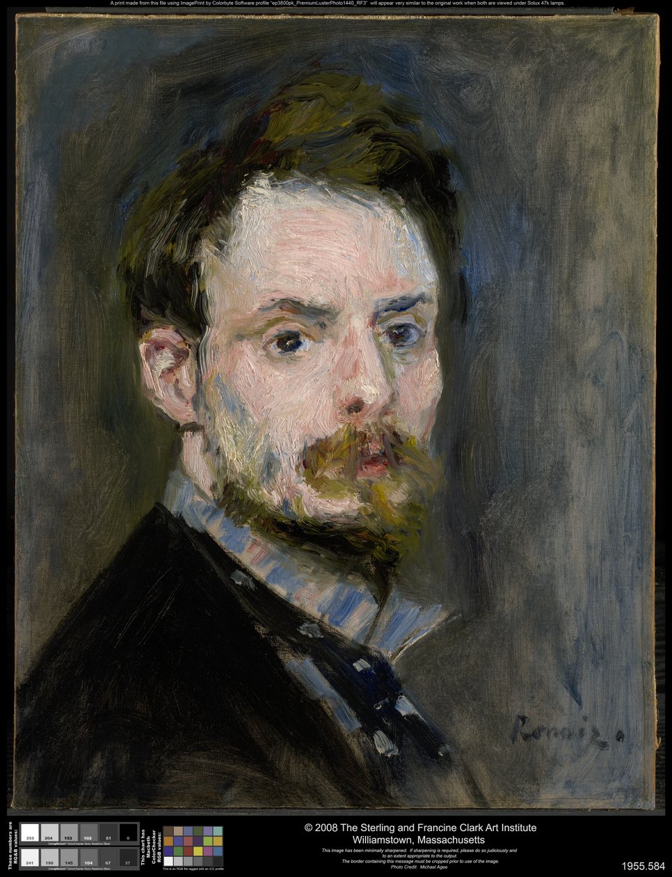 Självporträtt av Pierre-Auguste Renoir