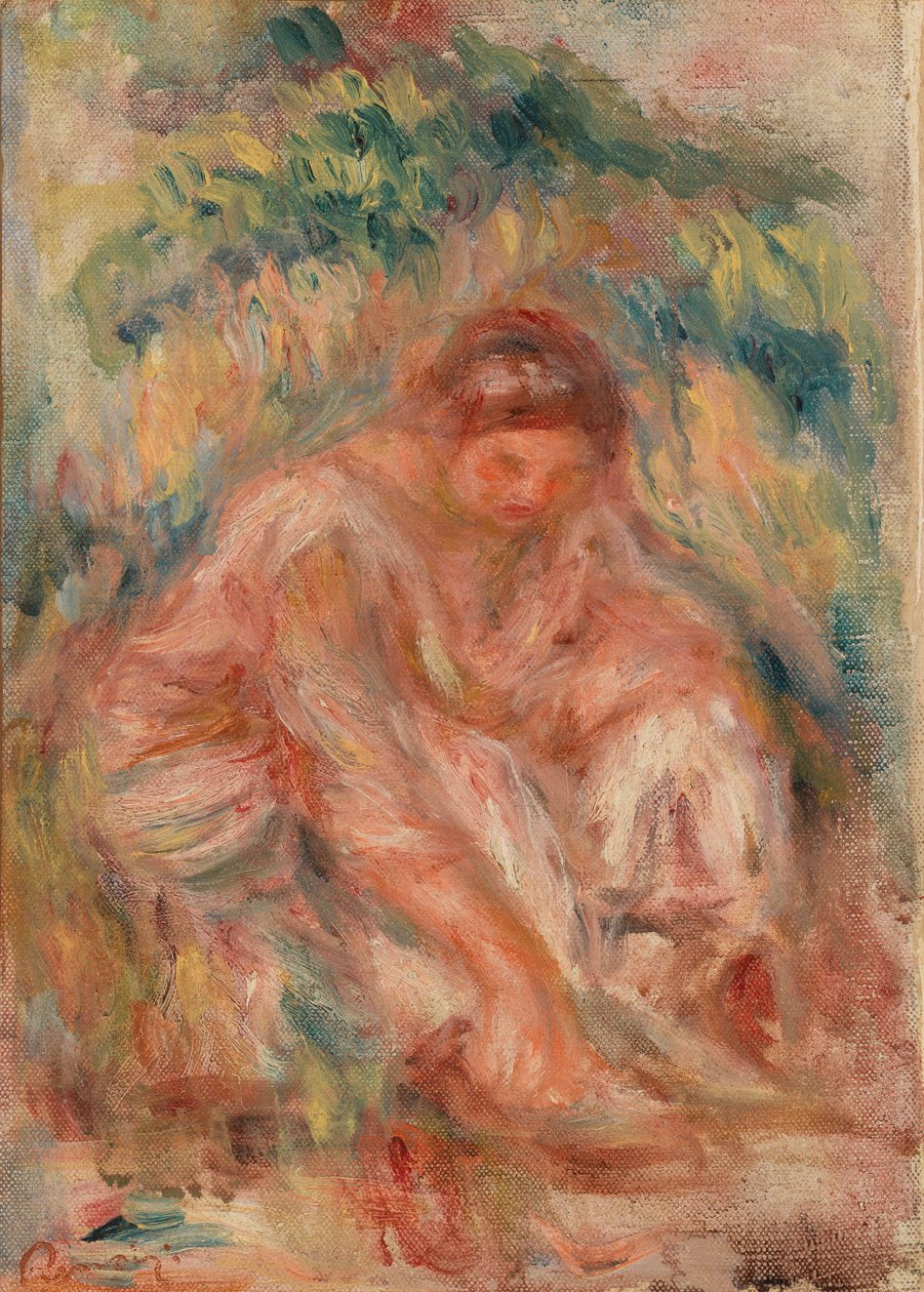 Skiss av en kvinna av Pierre-Auguste Renoir