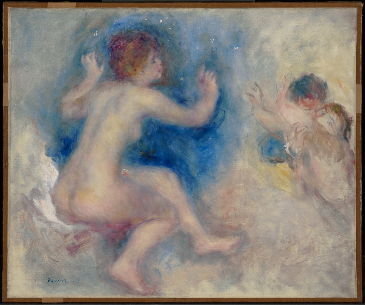 Studie till "Scen ur Wagners Tannhäuser, tredje akten" av Pierre-Auguste Renoir