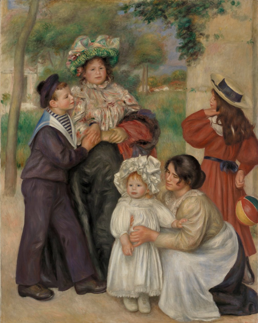 Konstnärens familj av Pierre-Auguste Renoir
