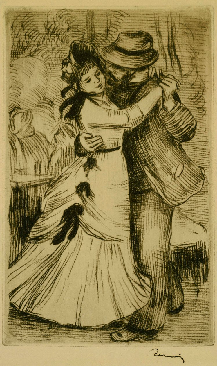 Dansen på landsbygden av Pierre-Auguste Renoir