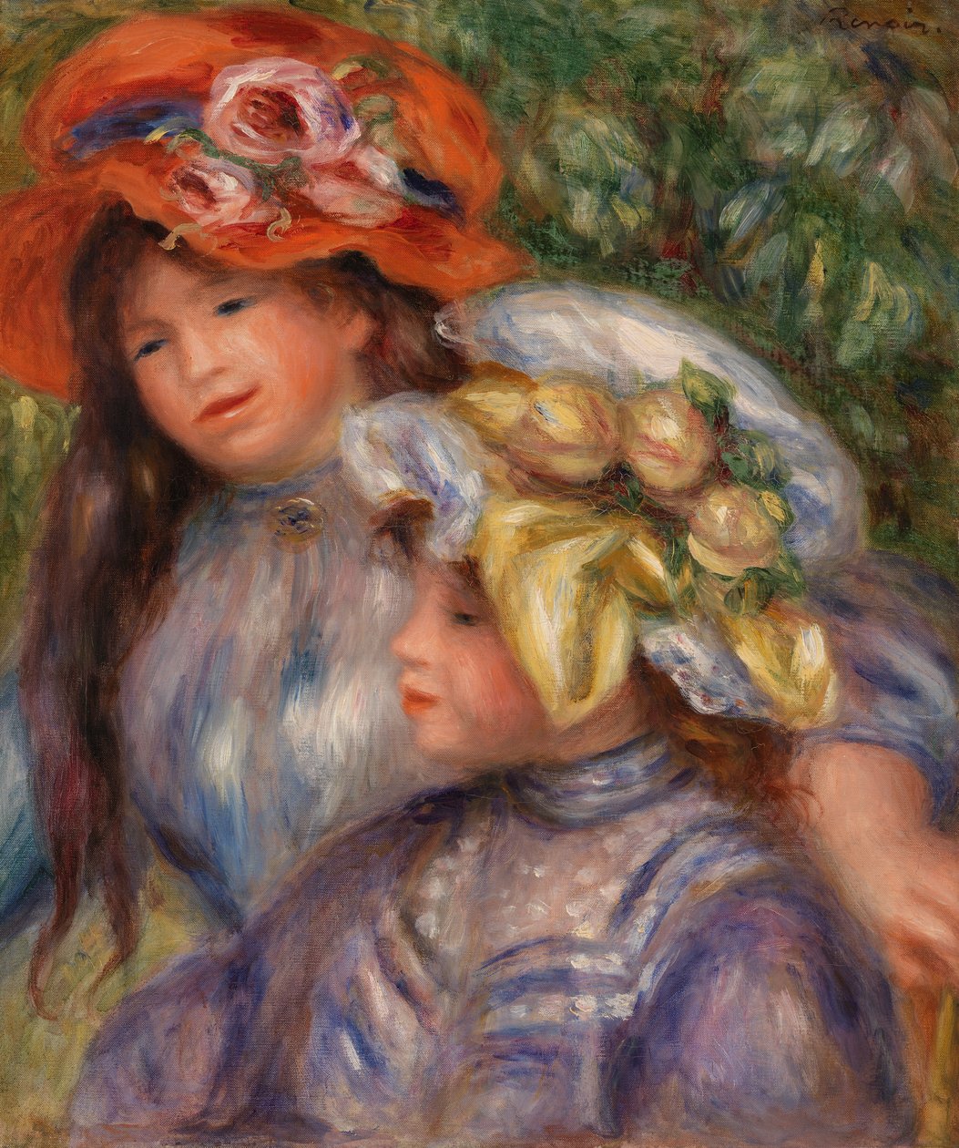 Två tjejer av Pierre-Auguste Renoir