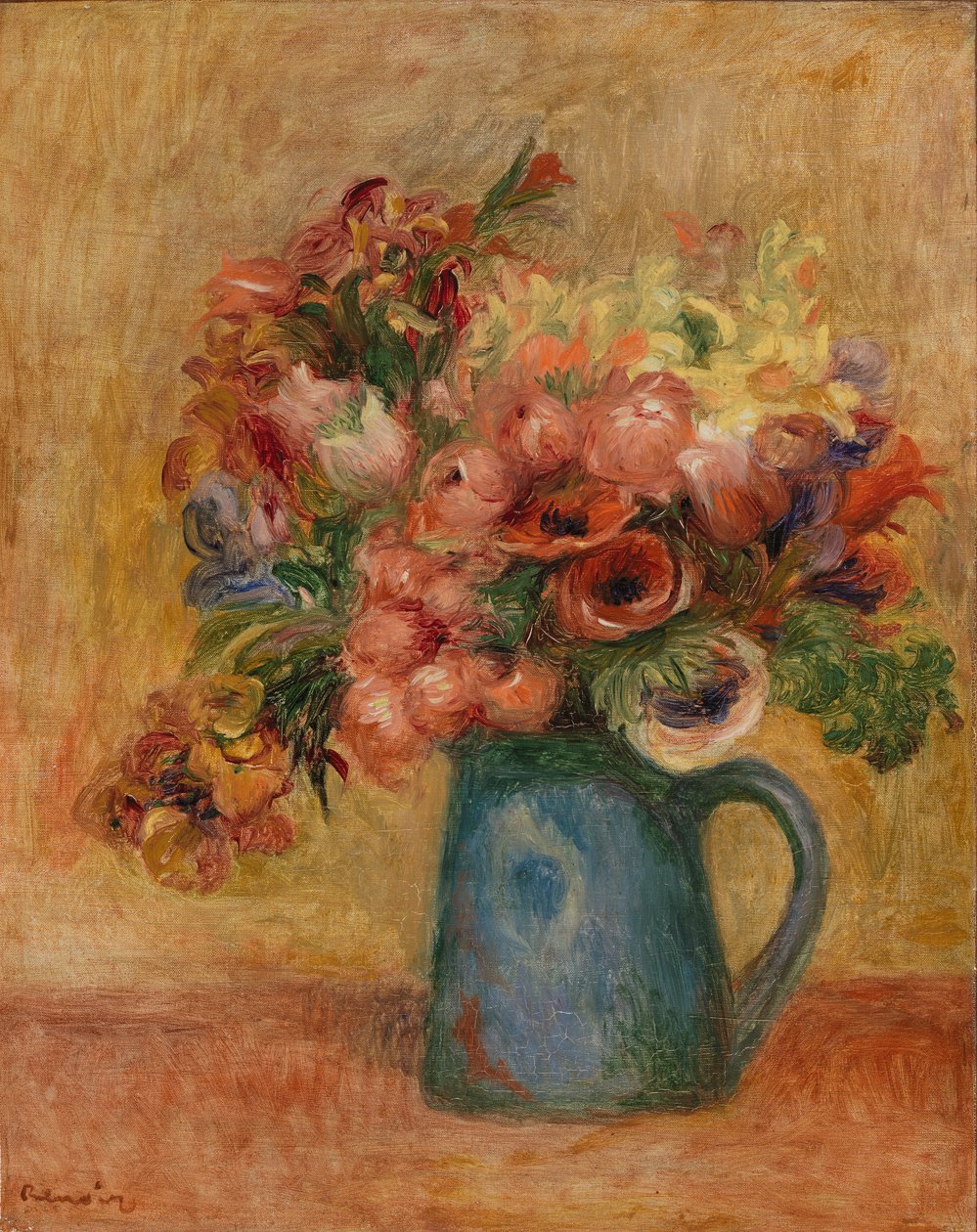 Vas med blommor av Pierre-Auguste Renoir