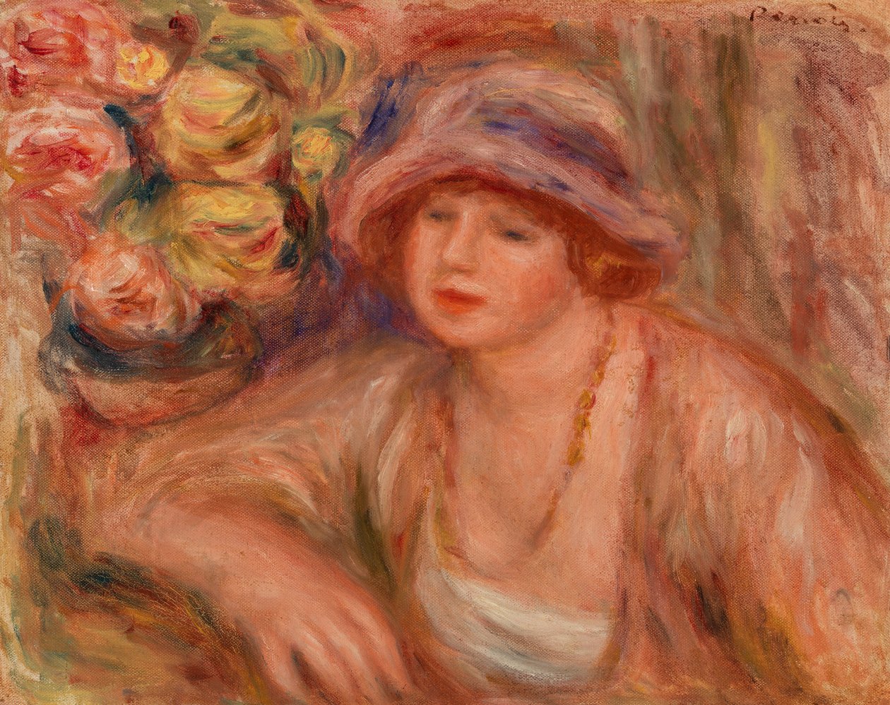 Lutande kvinna av Pierre-Auguste Renoir