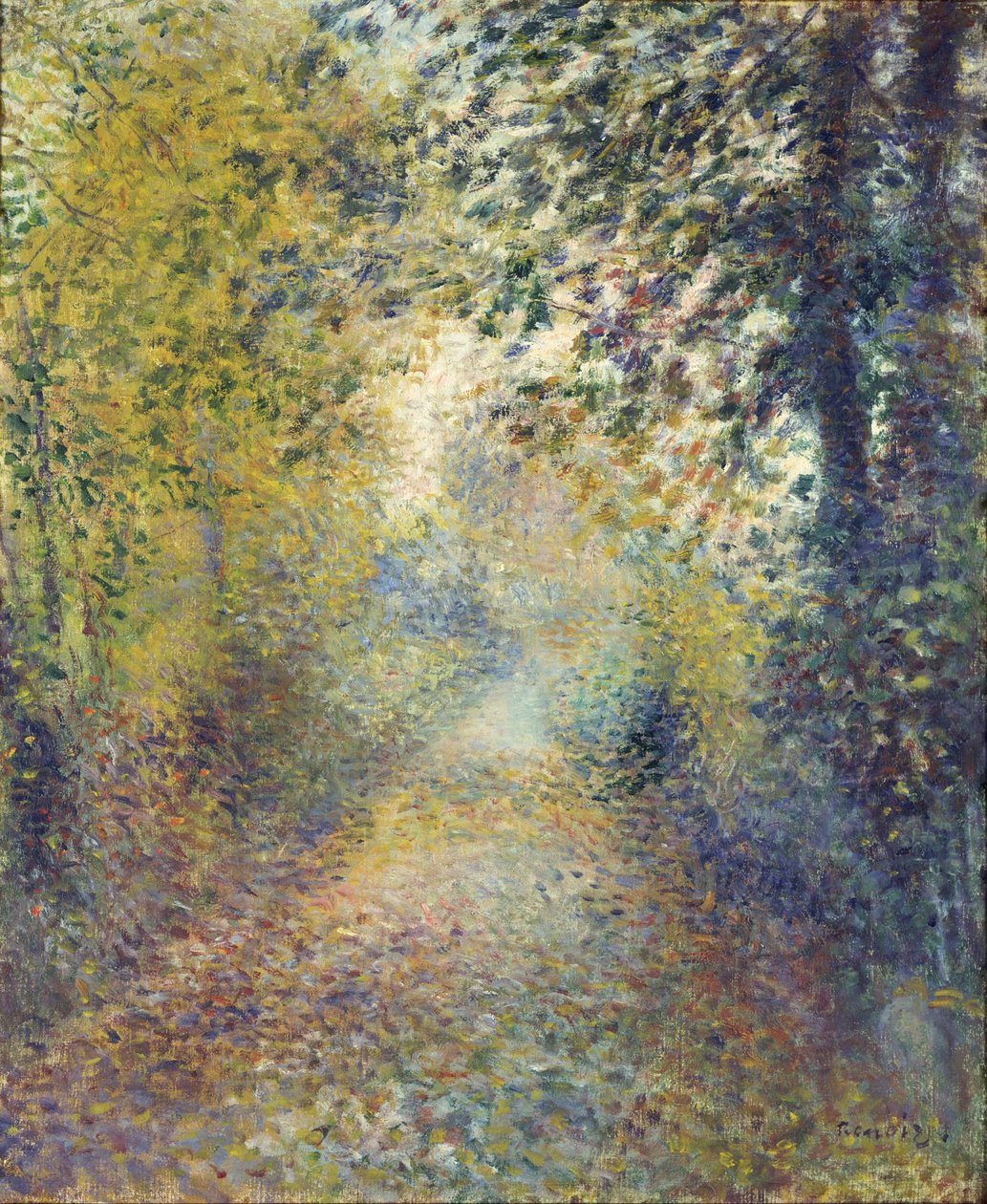 i skuggan av träden av Pierre-Auguste Renoir