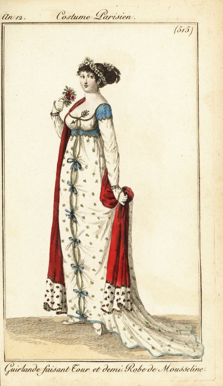Kvinna med håret bundet med en krans, Paris av Pierre Charles Baquoy