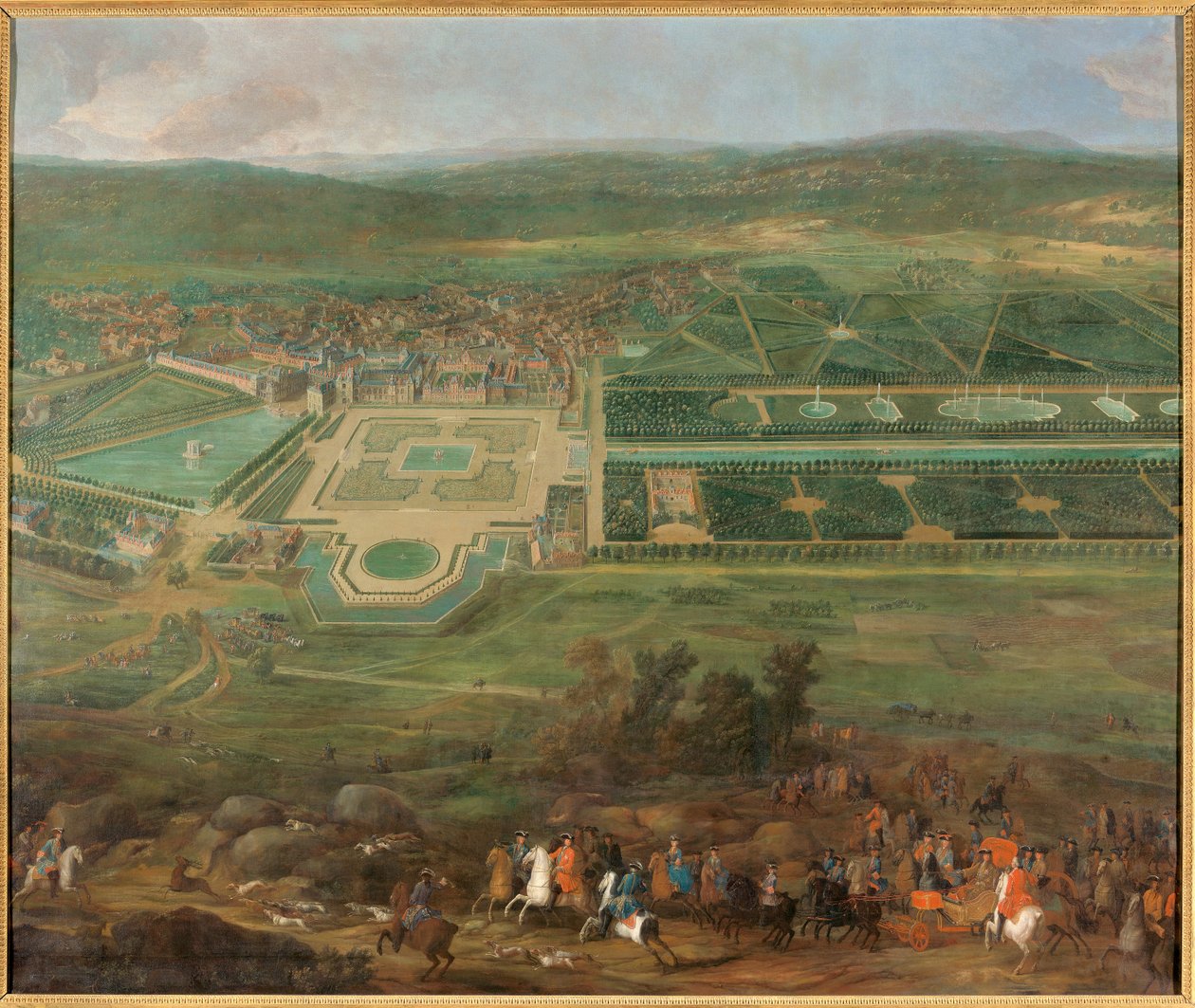 Utsikt över slottet Fontainebleau av Pierre Denis Martin
