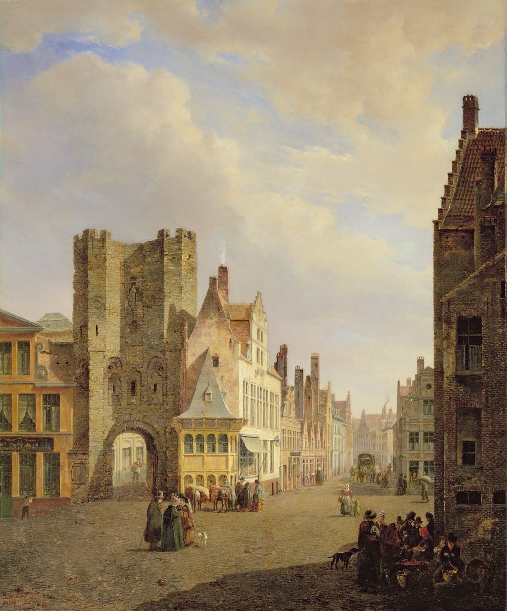 Gatuscen av Pierre François De Noter