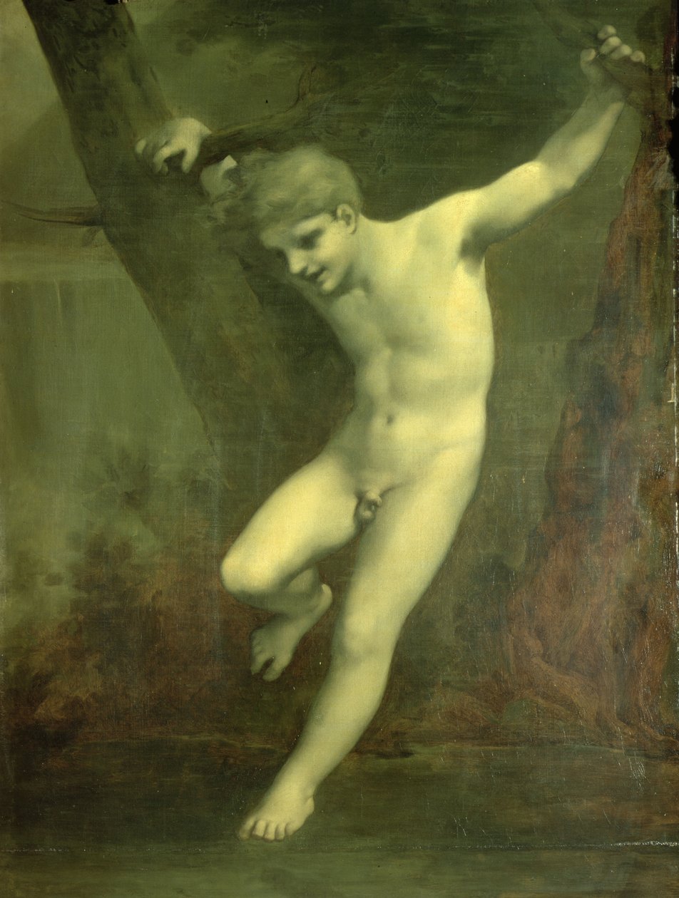 Unga Zephyr balanserar ovanför vattnet av Pierre Paul Prudhon