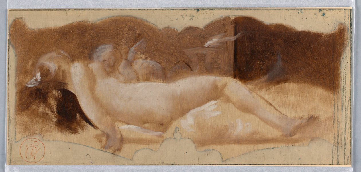Teckning (Frankrike), slutet av 1800-talet av Pierre-Victor Galland